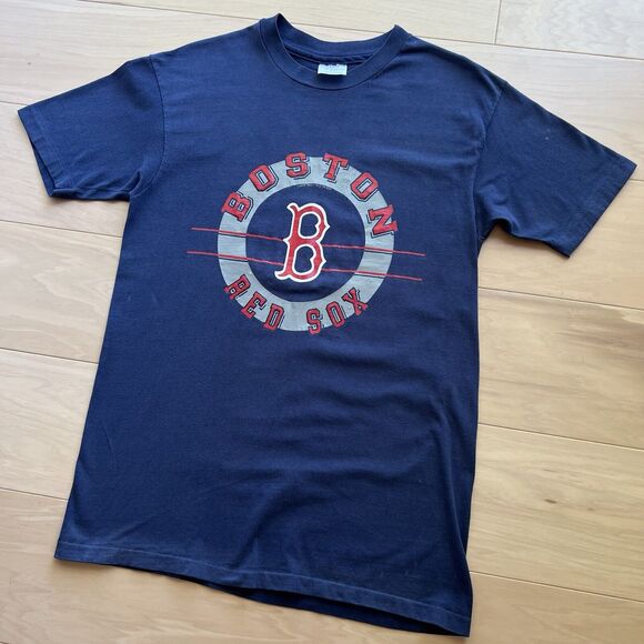 Vintage Boston Red Sox Shirt Large Blue 90s Champions MLB Baseball World Series - Picture 7 of 7